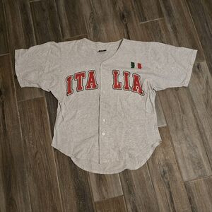 Vintage 90s Italy Baseball Jersey T Shirt